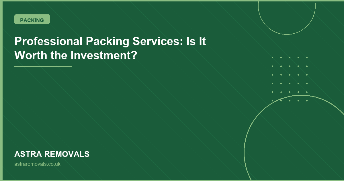 Professional Packing Services: Is It Worth the Investment?